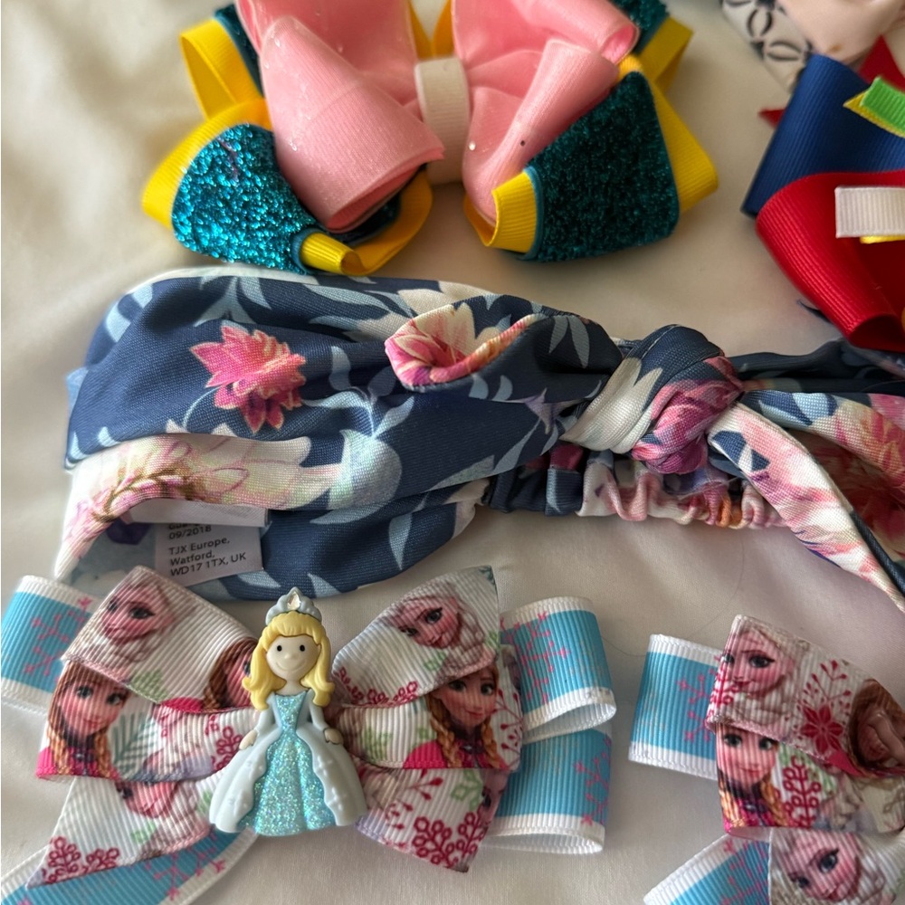 Blues & pinks Hair Bow Set for Kids